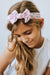 Lillies & Leaves Nylon Bow Headwrap-Mila & Rose ®