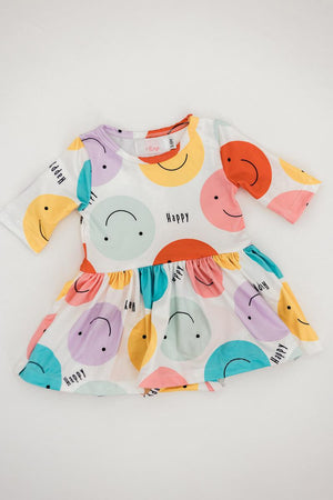 Happy Days 3/4 Sleeve Twirl Bodysuit-Mila & Rose ®