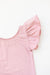 Vintage Pink S/S Flutter Sleeve Leotard - NEW-Mila & Rose ®
