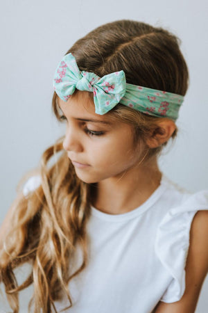 Spring Breeze Nylon Bow Headwrap-Mila & Rose ®