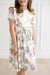 Rainbow Butterfly S/S Ruffle Twirl Dress-Mila & Rose ®