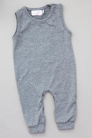 Heather Gray Tank One-Piece Jogger-Mila & Rose ®