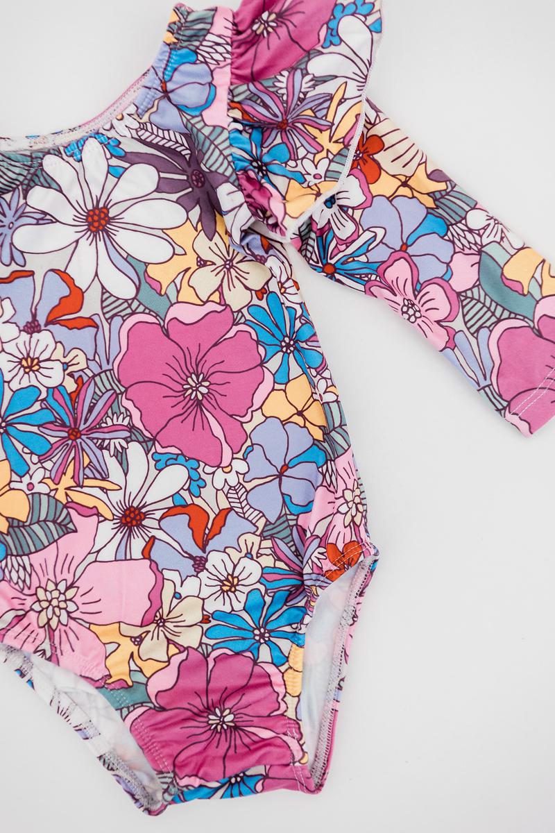 Mauve What's Up Buttercup L/S Flutter Sleeve Leotard-Mila & Rose ®