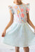 Aqua Sequin Twirl Skort-Mila & Rose ®