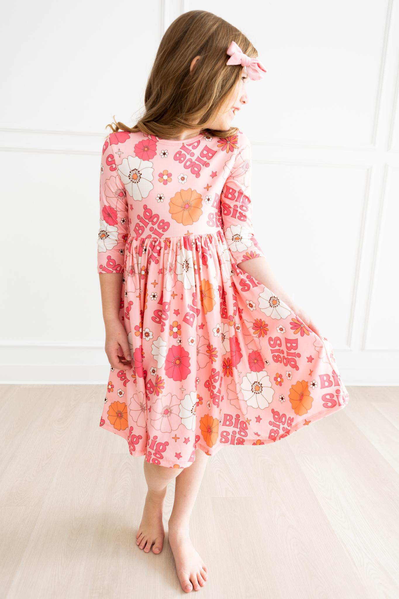 SALE Big Sis Floral Twirl Dress-Mila & Rose ®