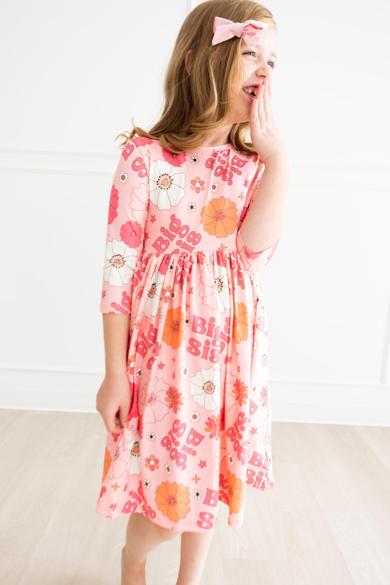SALE Big Sis Floral Twirl Dress-Mila & Rose ®