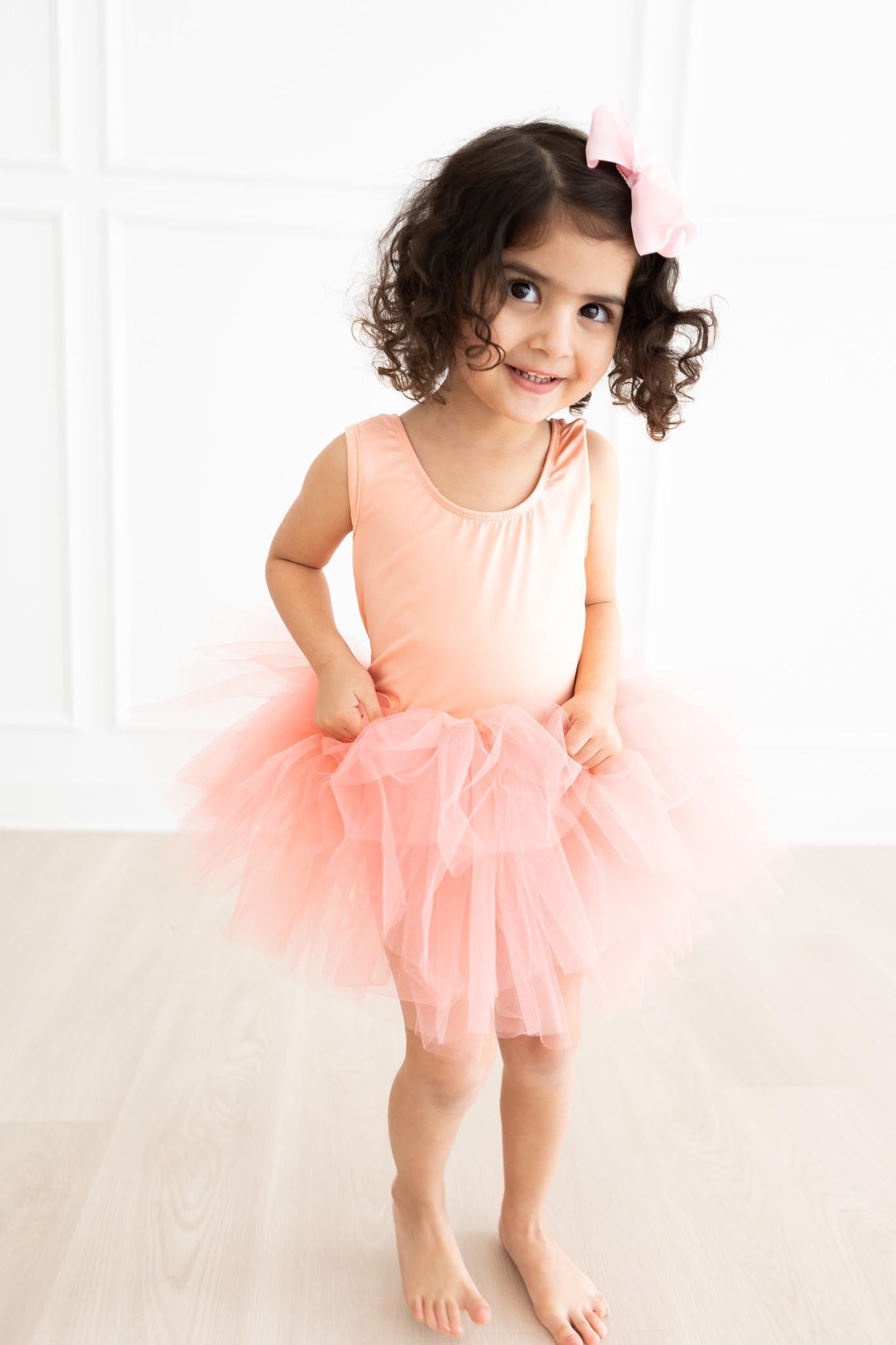 Bright Peach Tank Tutu Leotard-Mila & Rose ®