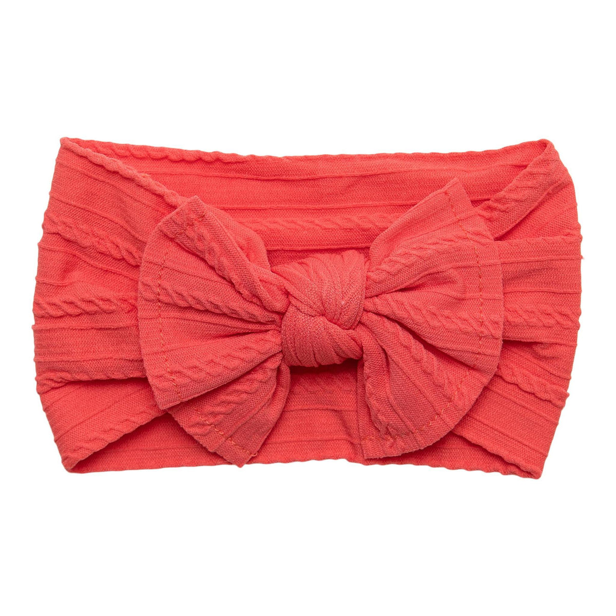 Coral Cable Knit Nylon Headwrap-Mila & Rose ®