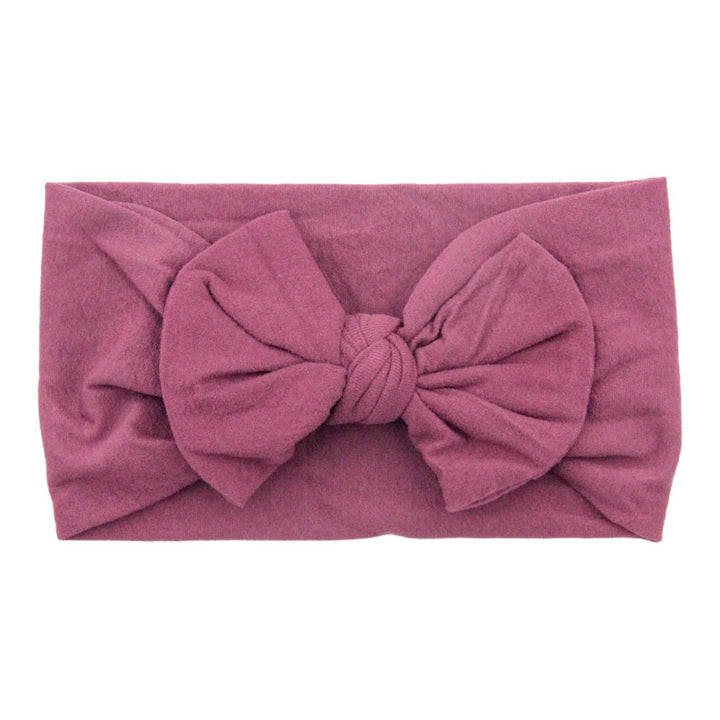 Cranberry Nylon Bow Headwrap-Mila & Rose ®