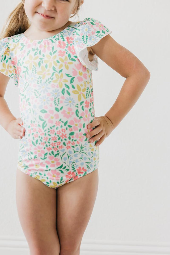Daffodils S/S Flutter Sleeve Leotard-Mila & Rose ®