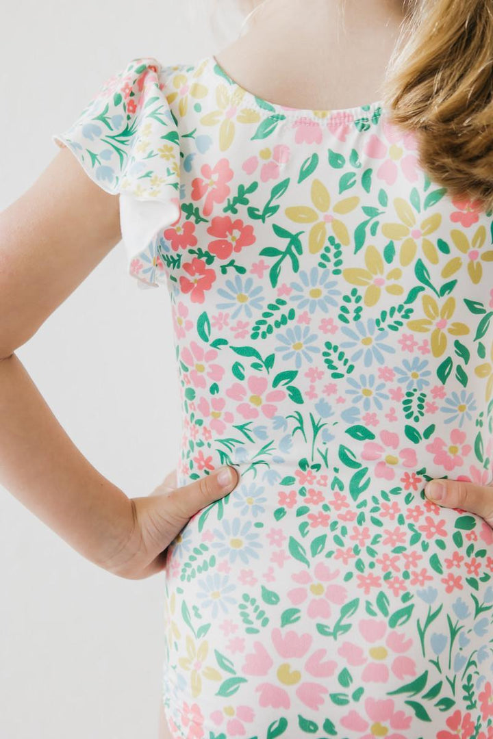 Daffodils S/S Flutter Sleeve Leotard-Mila & Rose ®