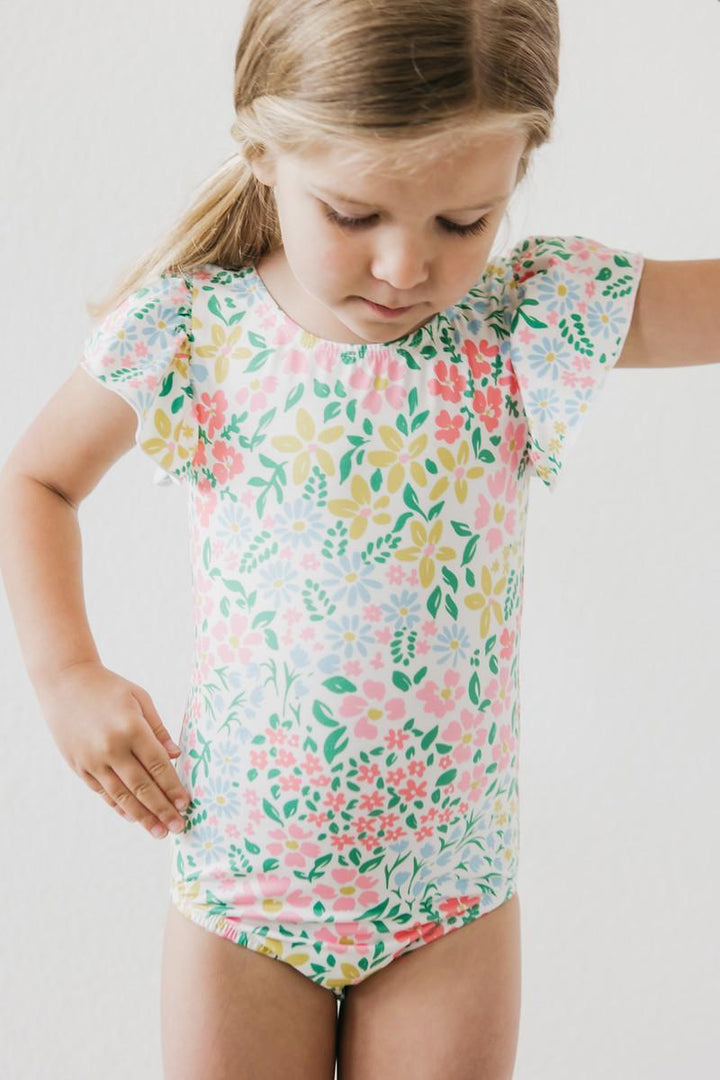 Daffodils S/S Flutter Sleeve Leotard-Mila & Rose ®