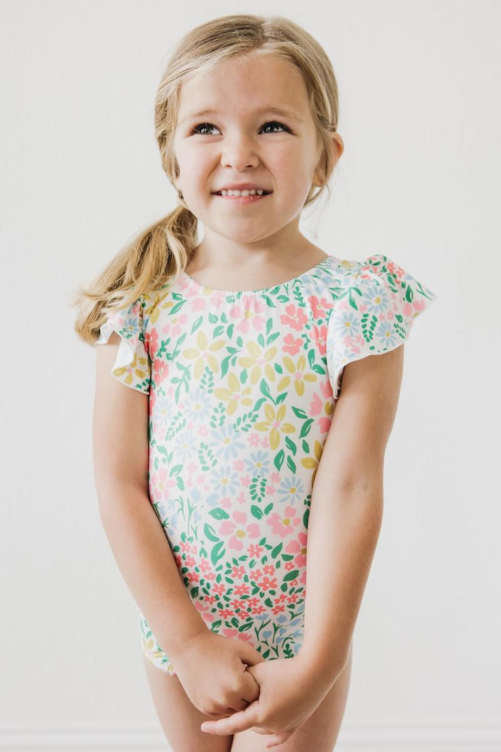 Daffodils S/S Flutter Sleeve Leotard-Mila & Rose ®