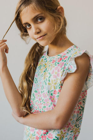 Daffodils S/S Ruffle Tee-Mila & Rose ®