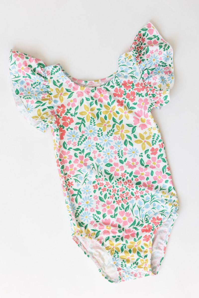 Daffodils S/S Flutter Sleeve Leotard-Mila & Rose ®