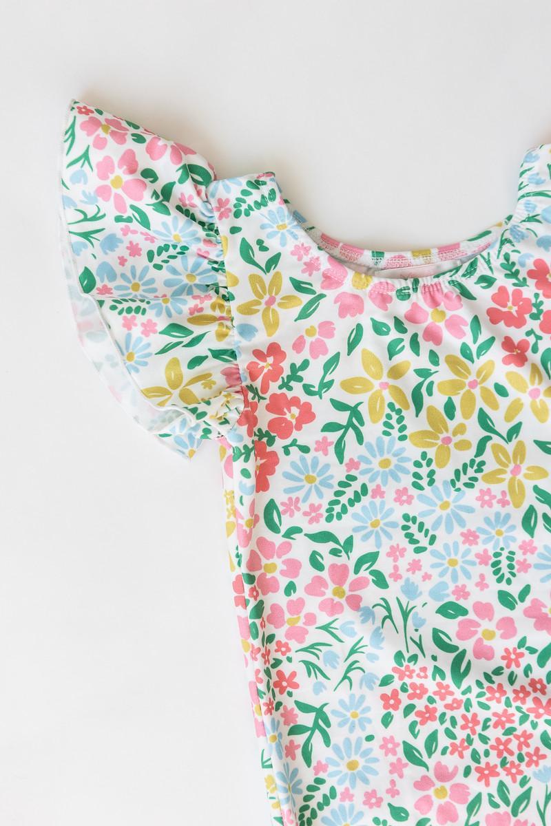 Daffodils S/S Flutter Sleeve Leotard-Mila & Rose ®