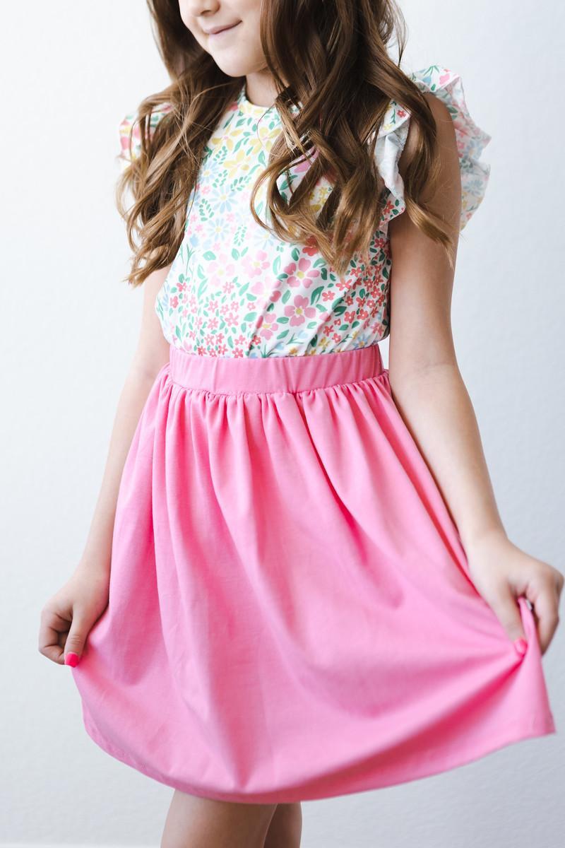 Daffodils S/S Ruffle Tee-Mila & Rose ®