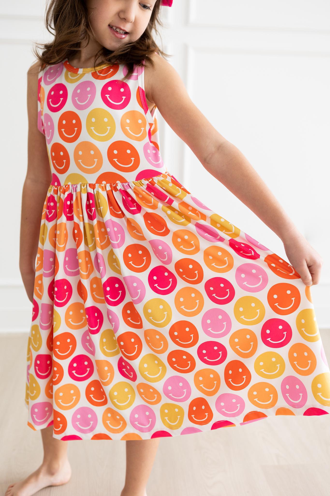 SALE Don't Worry, Be Hippy Tank Twirl Dress-Mila & Rose ®