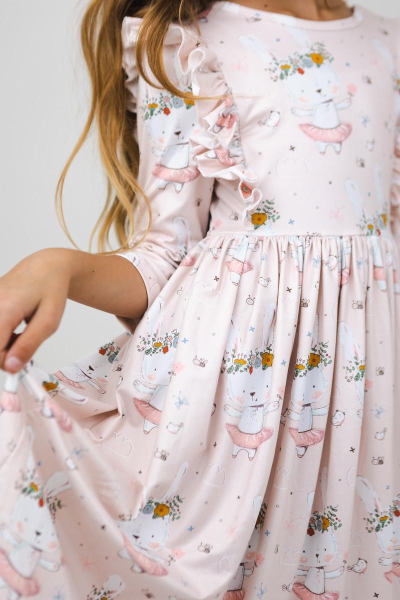 Don't Worry, Be Hoppy Ruffle Twirl Dress-Mila & Rose ®