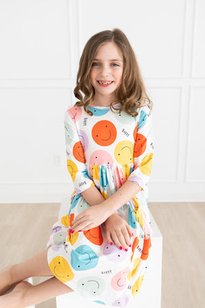 Happy Days 3/4 Pocket Twirl Dress-Mila & Rose ®