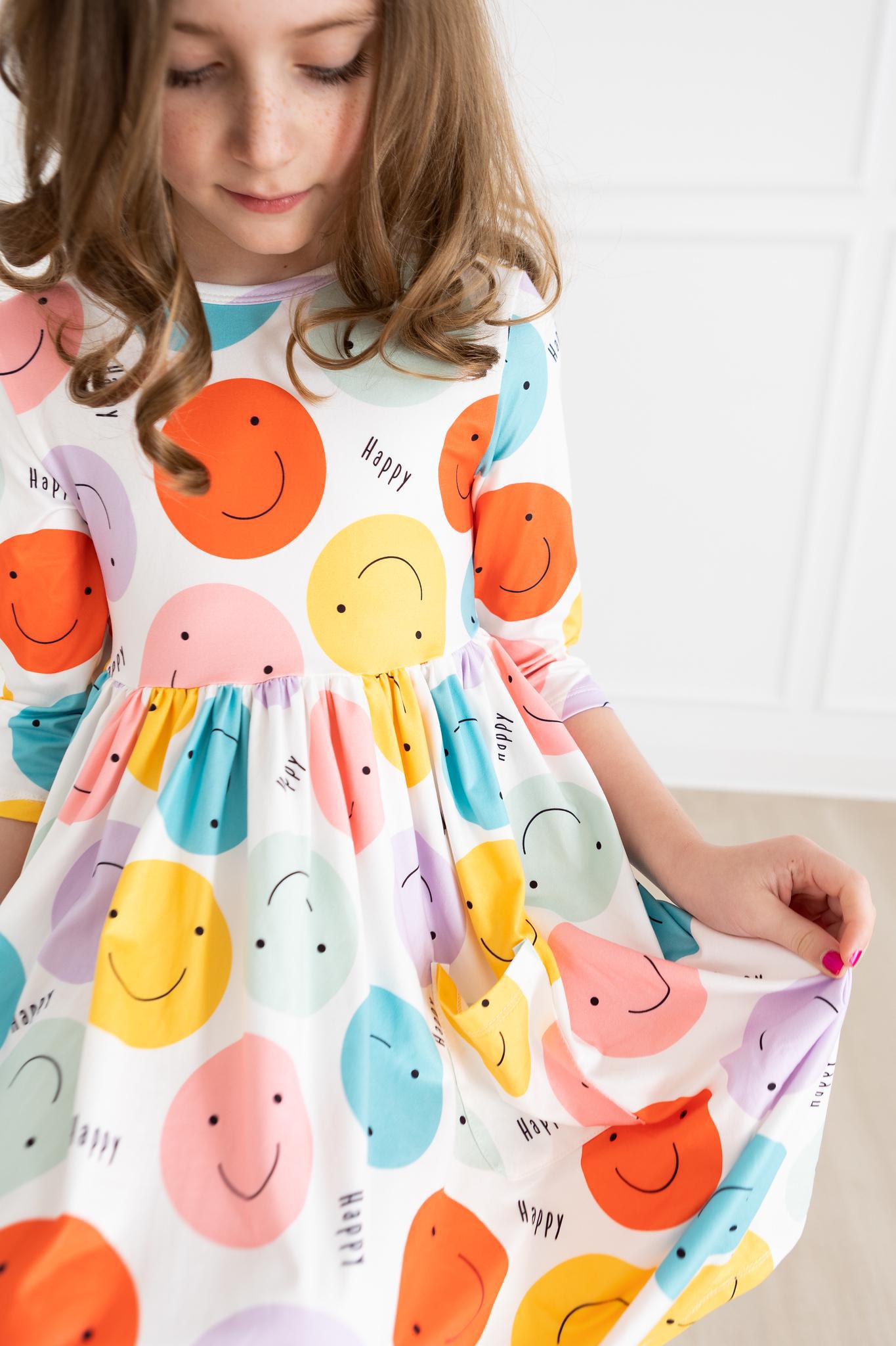 Happy Days 3/4 Pocket Twirl Dress - 3T Happy Days 3/4 Pocket Twirl Dress - 3T