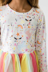 (S) Just Like Magic L/S Tutu Dress-Mila & Rose ®