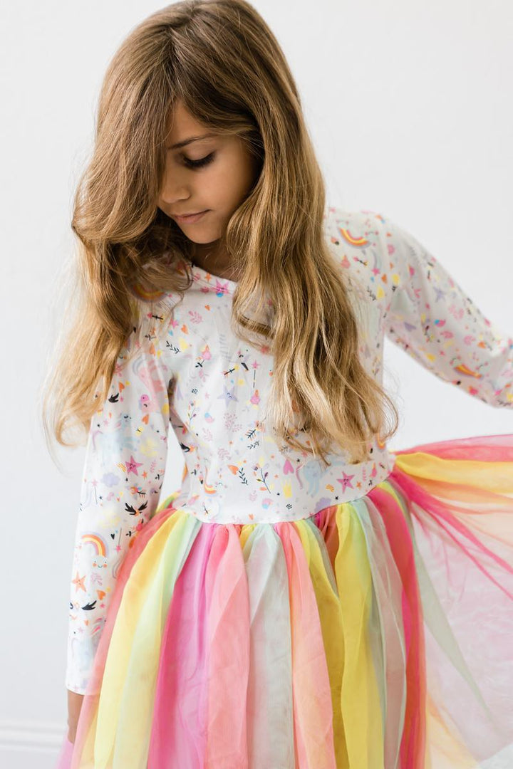 (S) Just Like Magic L/S Tutu Dress-Mila & Rose ®