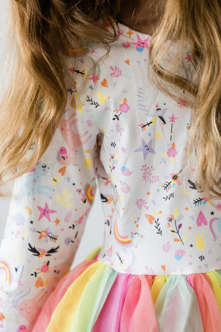 (S) Just Like Magic L/S Tutu Dress-Mila & Rose ®