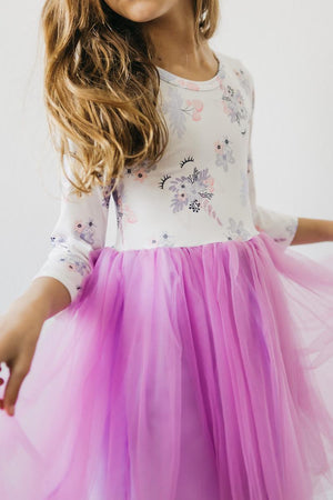(L) Lilac Unicorn Dream L/S Tutu Dress-Mila & Rose ®