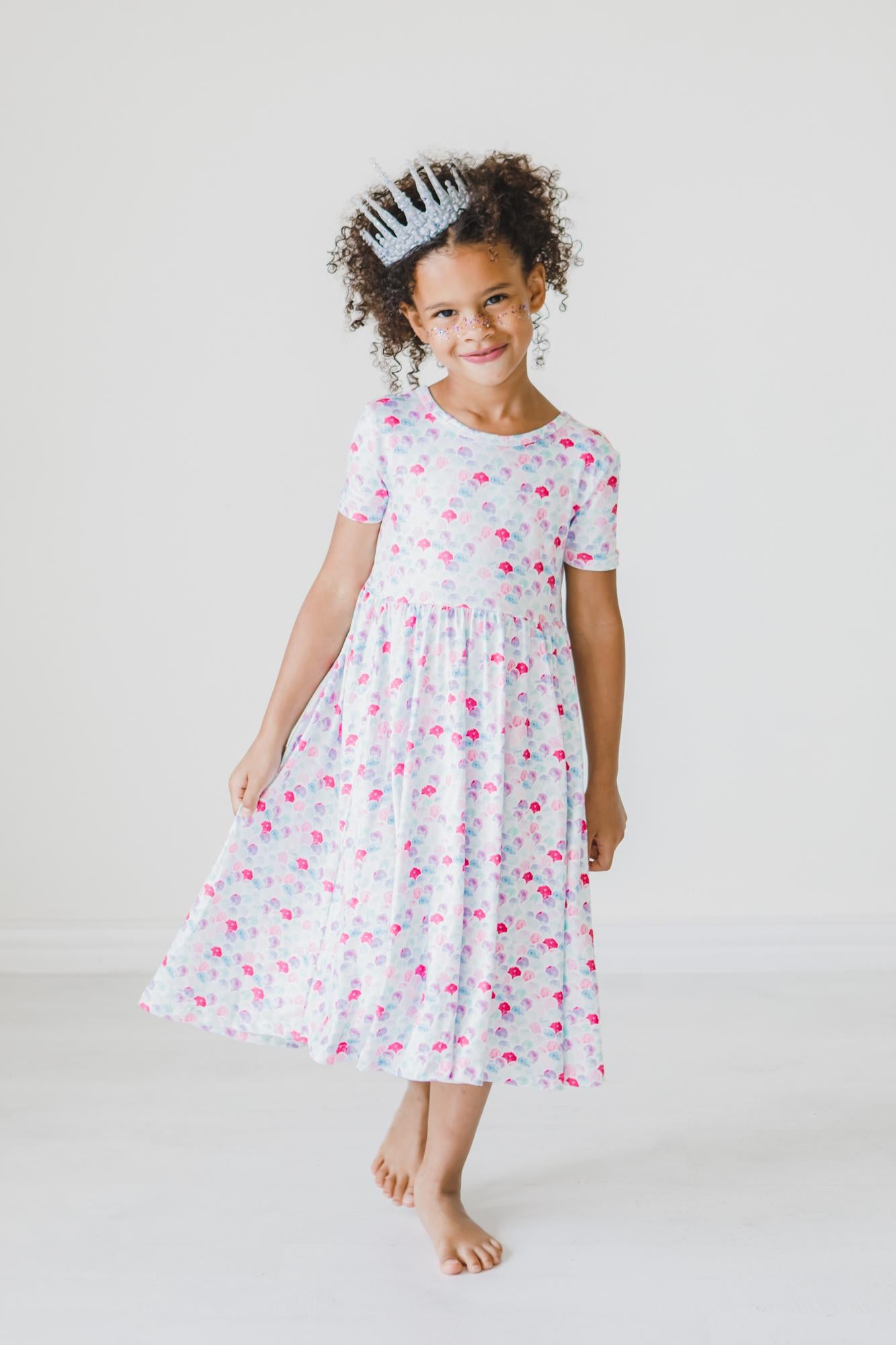 Mermaid Scales S/S Twirl Dress 6-12M Mermaid Scales S/S Twirl Dress 6-12M