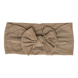 Latte Nylon Bow Headwrap-Mila & Rose ®