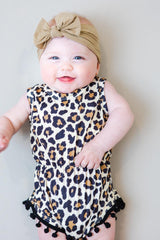 Latte Nylon Bow Headwrap-Mila & Rose ®