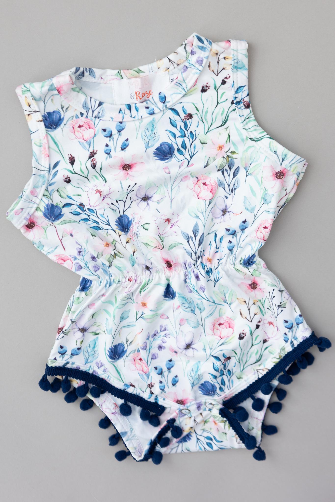 SALE Let Your Dreams Blossom Pom Pom Romper-Mila & Rose ®