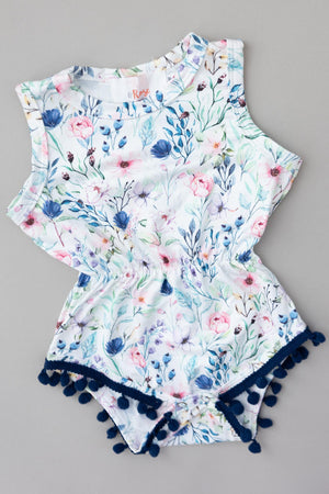 Let Your Dreams Blossom Pom Pom Romper-Mila & Rose ®