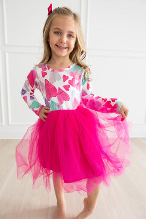 Light Hearted L/S Tutu Dress-Mila & Rose ®