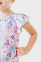 Love Blooms S/S Flutter Sleeve Leotard-Mila & Rose ®