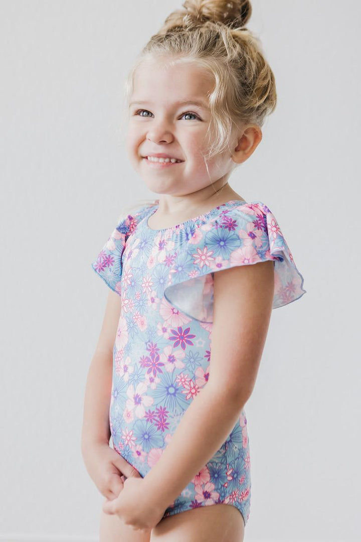 Love Blooms S/S Flutter Sleeve Leotard-Mila & Rose ®
