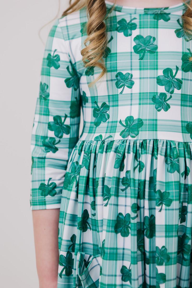 Lucky One Pocket Twirl Dress-Mila & Rose ®