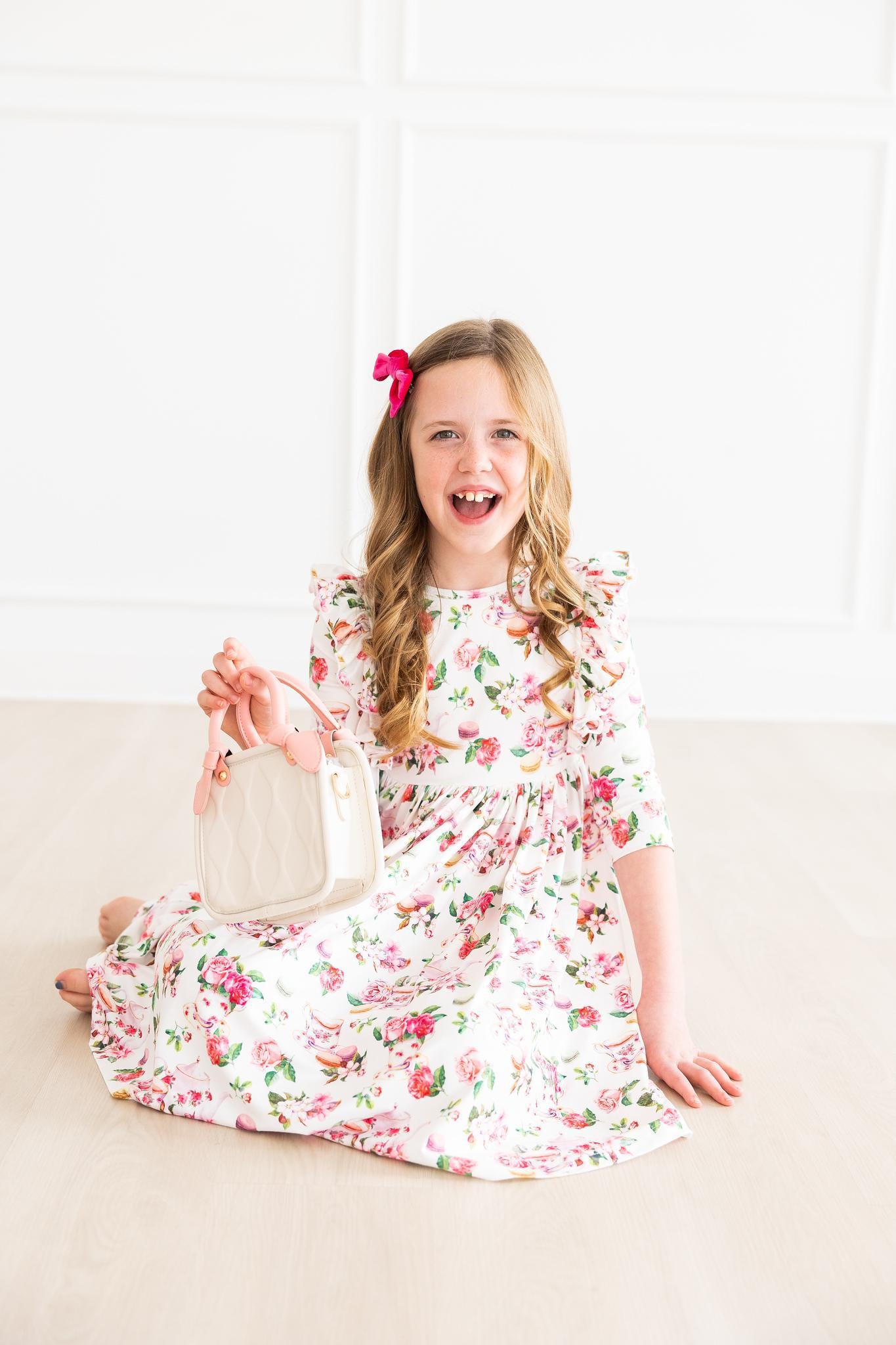 Macarons & Tea Ruffle Twirl Dress-Mila & Rose ®