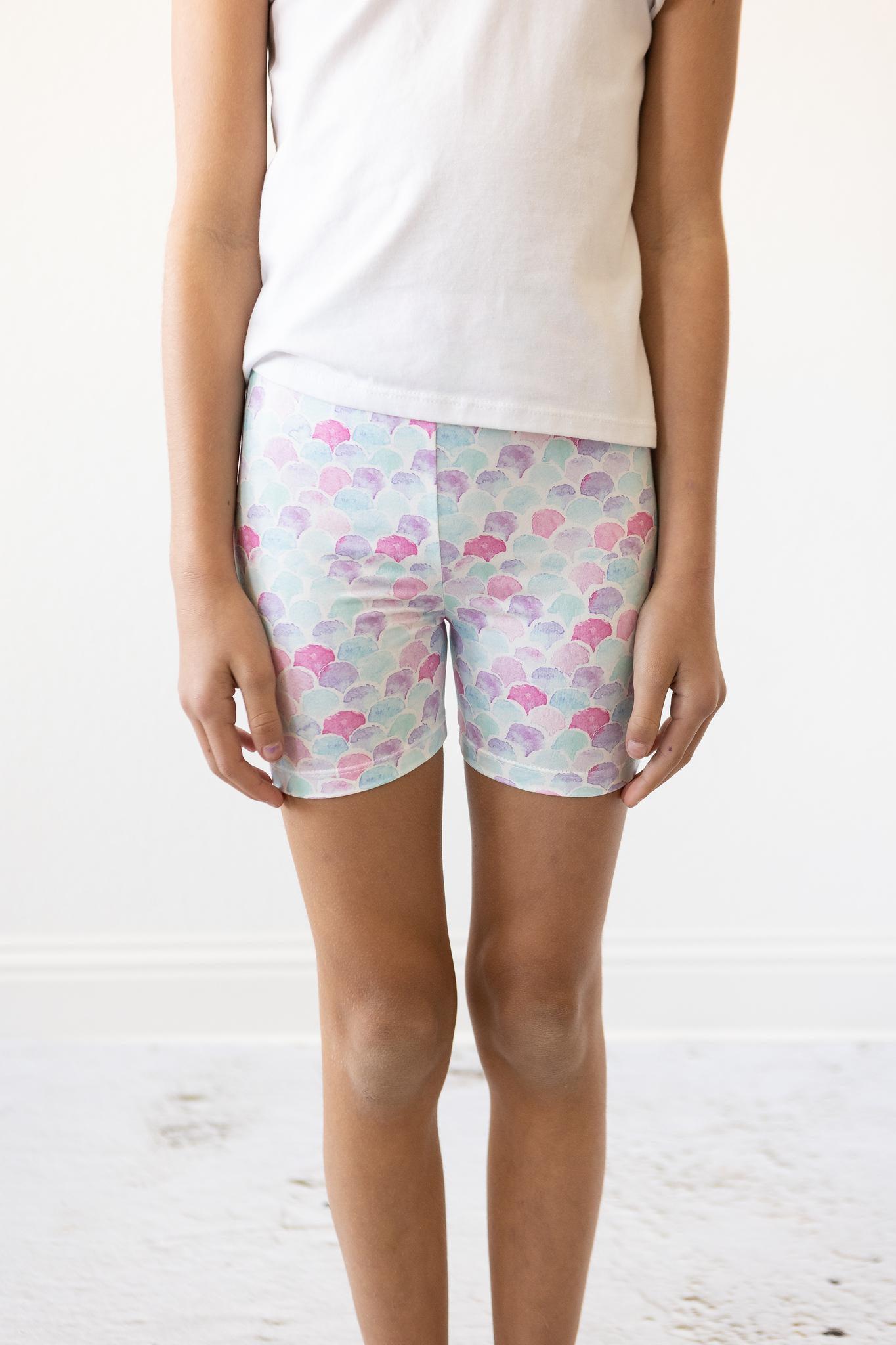 Mermaid Scales Twirl Shorts-Mila & Rose ®