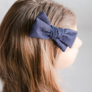 SALE Navy Cord Bow-Mila & Rose ®
