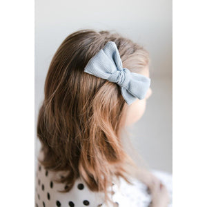 SALE Light Blue Cord Bow-Mila & Rose ®