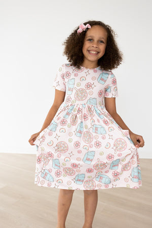 SALE Milk & Cereal S/S Pocket Twirl Dress-Mila & Rose ®