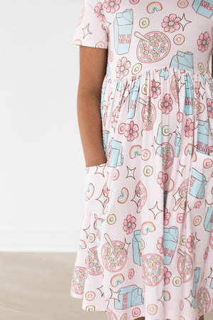 SALE Milk & Cereal S/S Pocket Twirl Dress-Mila & Rose ®