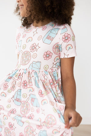 SALE Milk & Cereal S/S Pocket Twirl Dress-Mila & Rose ®