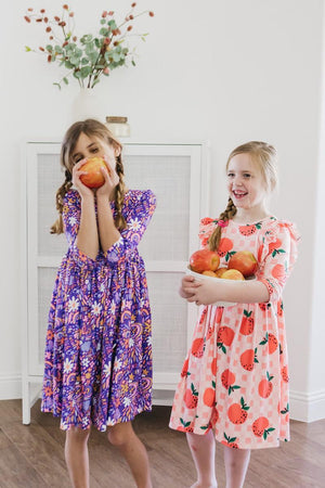 No Bad Days 3/4 Sleeve Pocket Twirl Dress-Mila & Rose ®