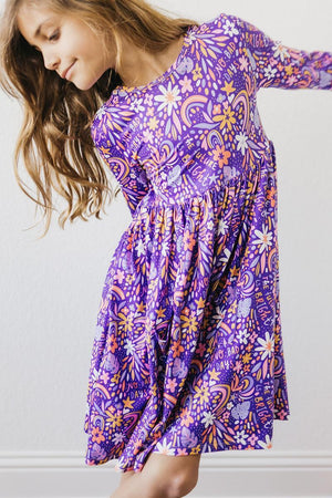 No Bad Days 3/4 Sleeve Pocket Twirl Dress-Mila & Rose ®