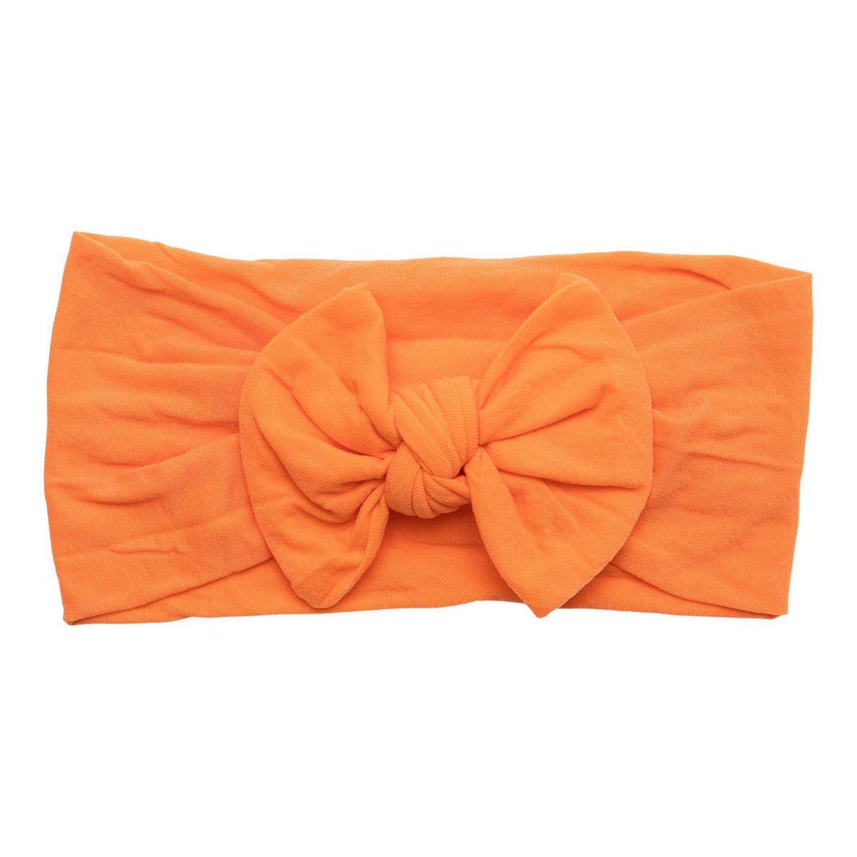 Orange Nylon Bow Headwrap-Mila & Rose ®