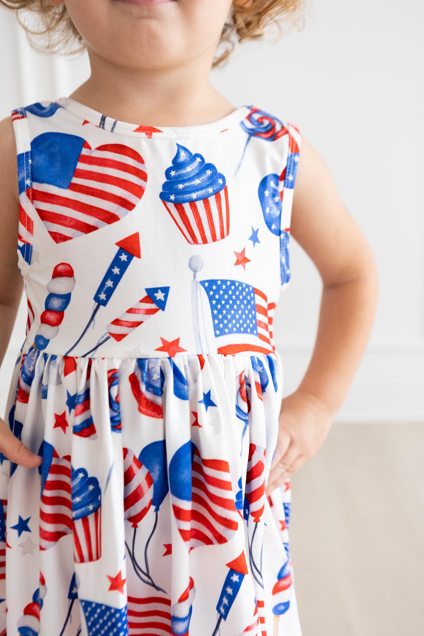 Party in the USA Tank Twirl Dress-Mila & Rose ®