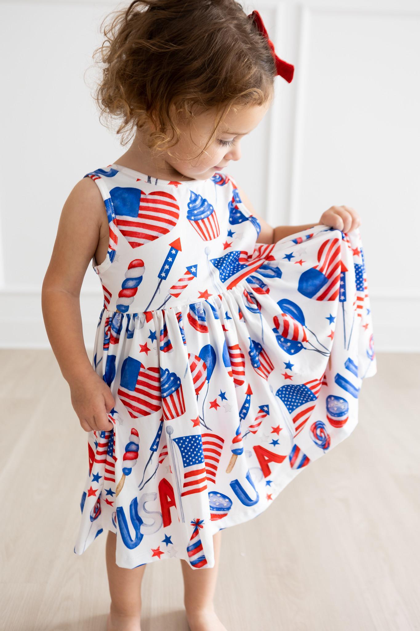 Party in the USA Tank Twirl Dress-Mila & Rose ®